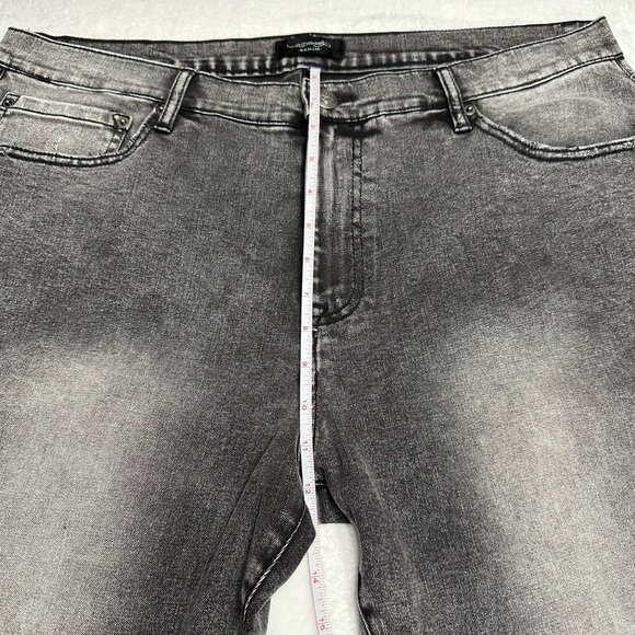 Ed Hardy Tiger Men's Jeans Slim Taper 39 x 31 Black/Grey Zipper-fly NWOT - Picture 12 of 15